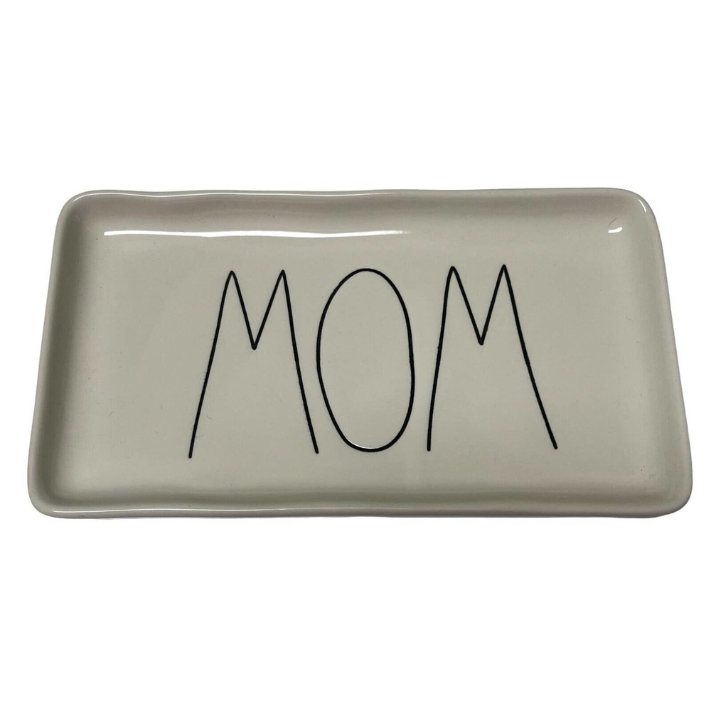 𝅺RAE Dunn MOM Ceramic Trinket/Jewelry Tray Farmhouse‎ Gift